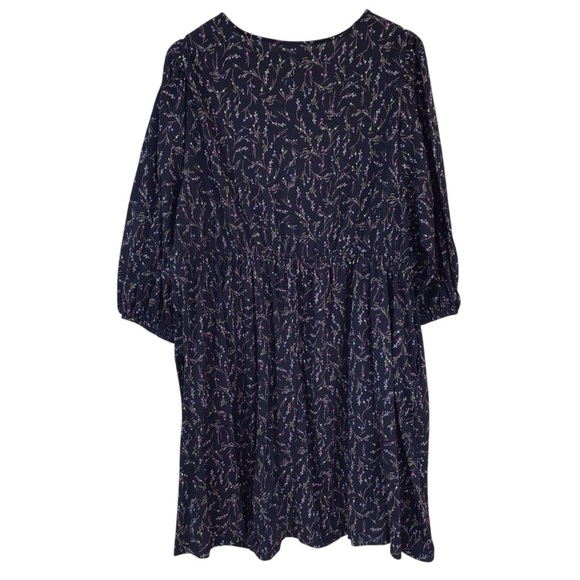 Ava & Viv Black Floral Peasant Shift Dress Size 2X - Picture 11 of 12